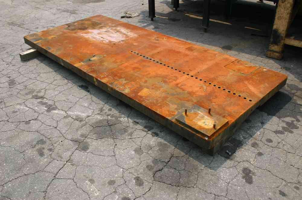 10' X 50' SOLID STEEL BOLSTER PLATE: STOCK #50749