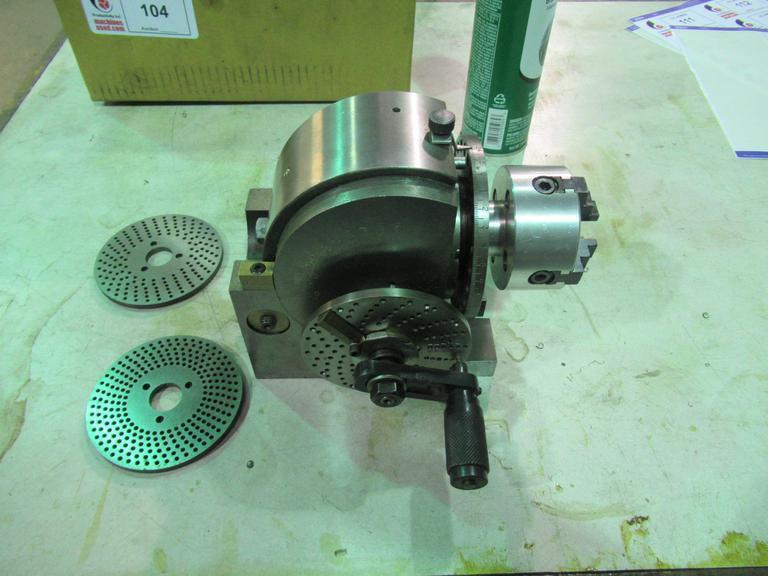 Tilting Dividing Head with Chuck and (3) Dividing Plates- Auction Item