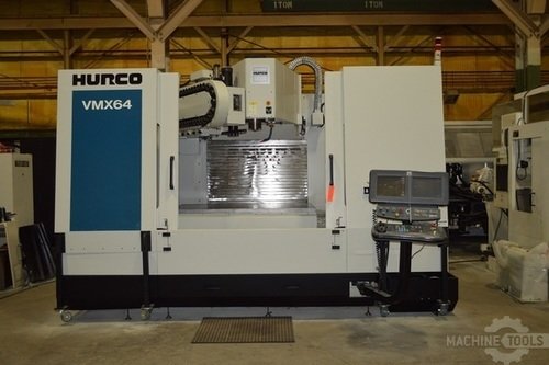 HURCO VMX64 CNC VERTICAL MACHINING CENTER w/Ultimax 4, 10K Spindle, 40 Position Side-Mounted ATC, 64