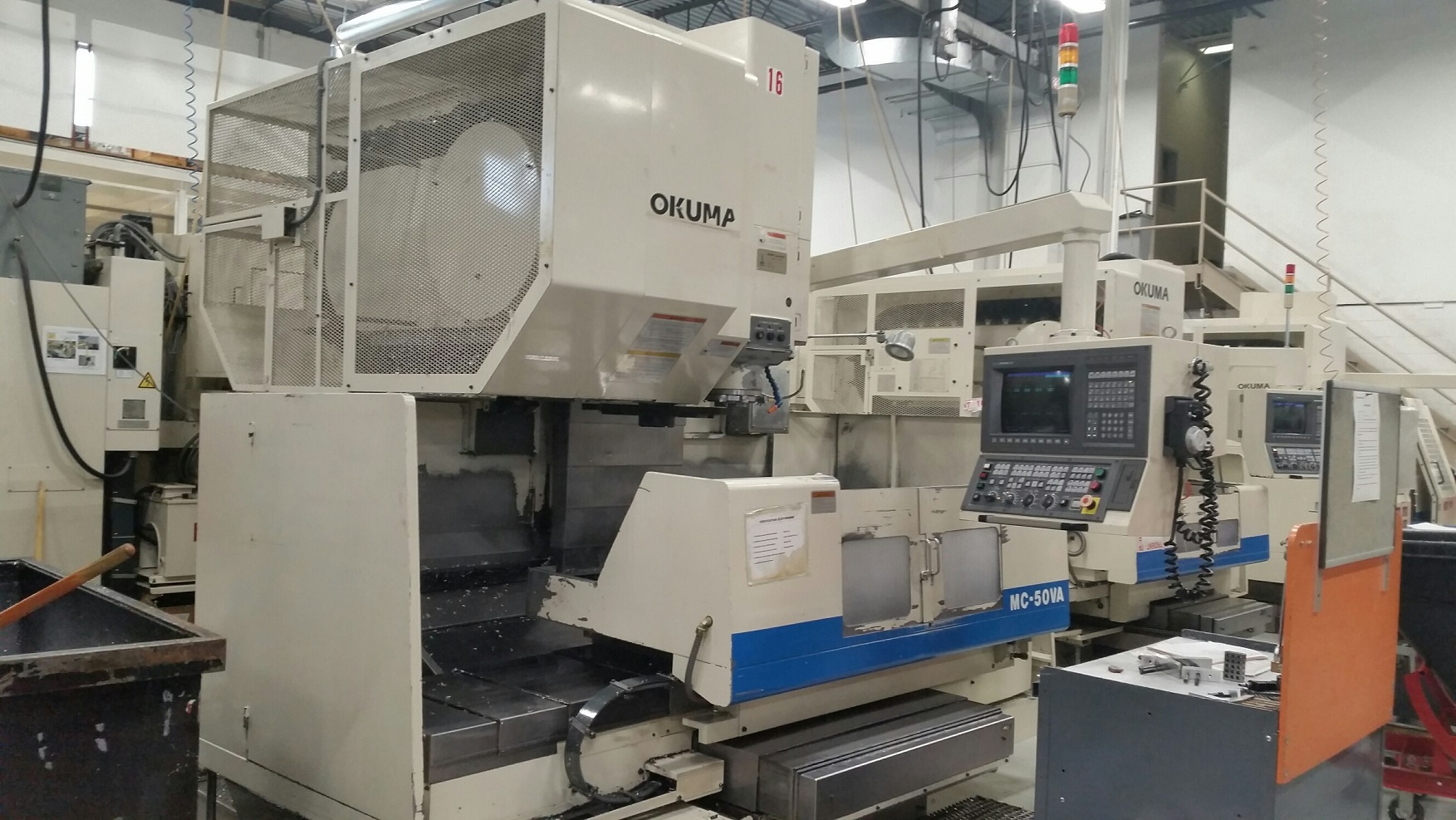 OKUMA MC-50VA CNC VERTICAL MACHINING CENTER, OSP 7000, 41