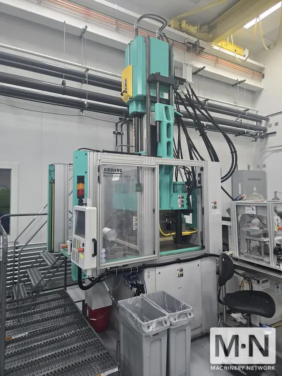176 TON 10.3 OZ ARBURG MODEL 520V-1600-800 VERTICAL CLAMP SILICONE LIM MACHINE MFG 2014 * LOW HOURS *