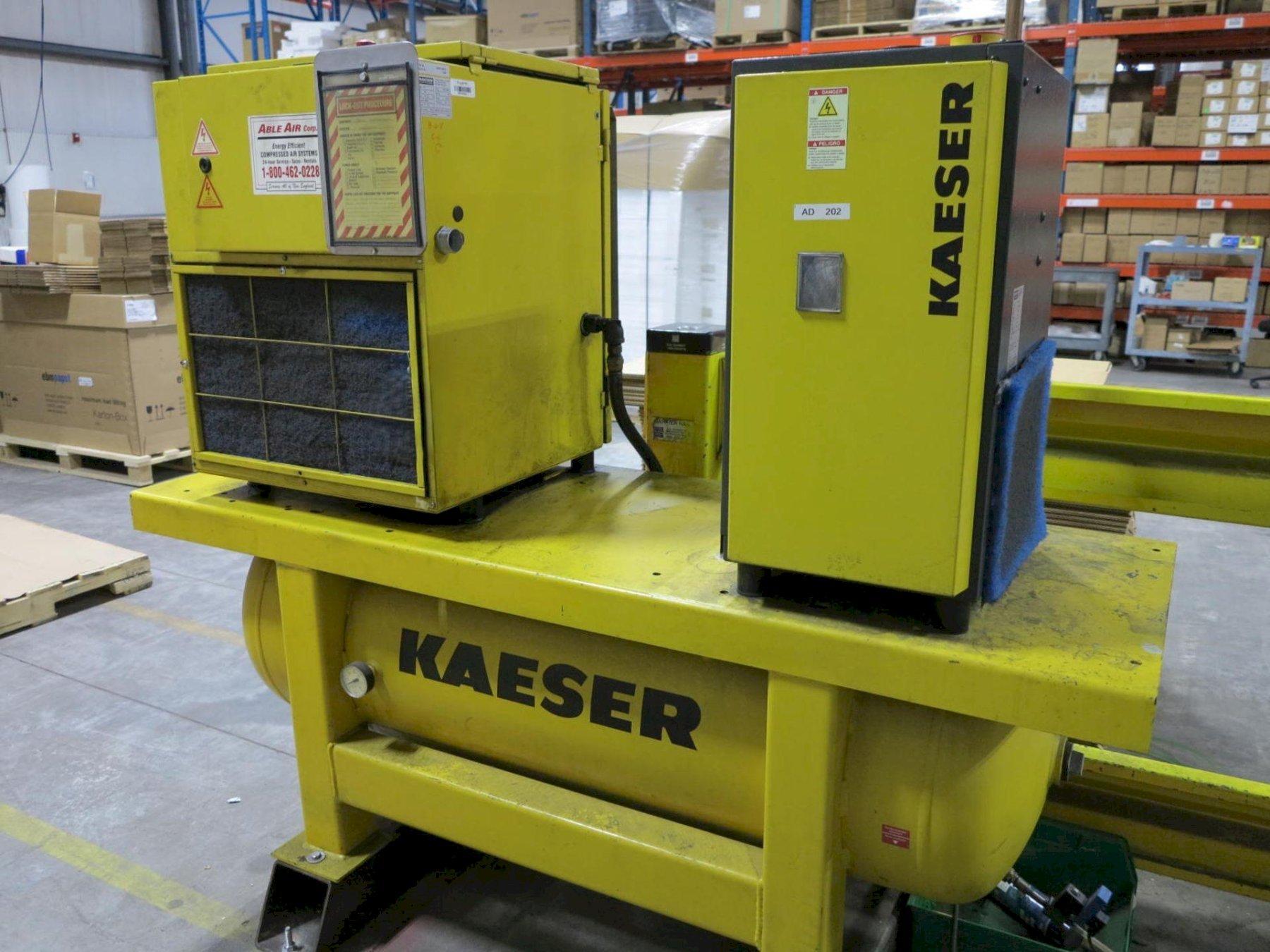 KAISER SX7 AIR COMPRESSOR W/ CHILLER DRYER AND RESERVOIR TANK: YOBRO #24737