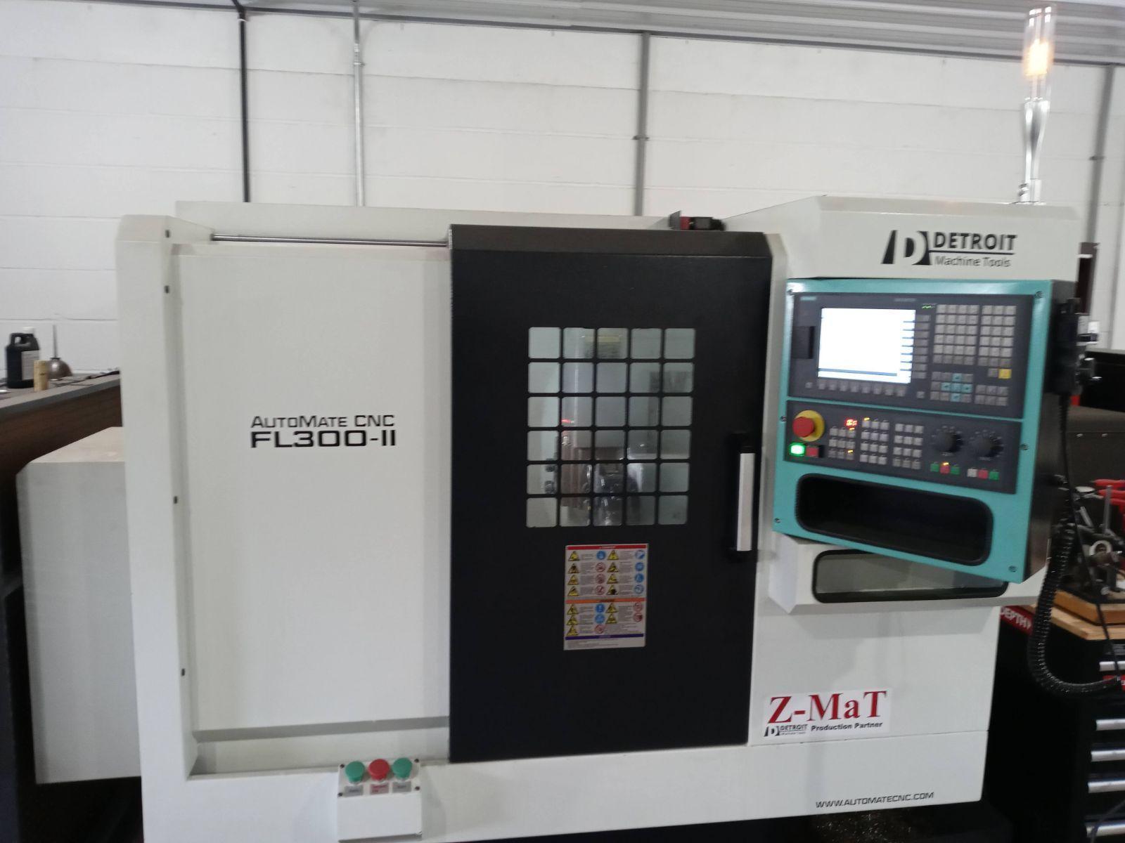 Z Mat Flash FL300 CNC Lathe, 2018 – 4500 RPM, C and Y Axis, Live Tooling, 808D Siemens Control