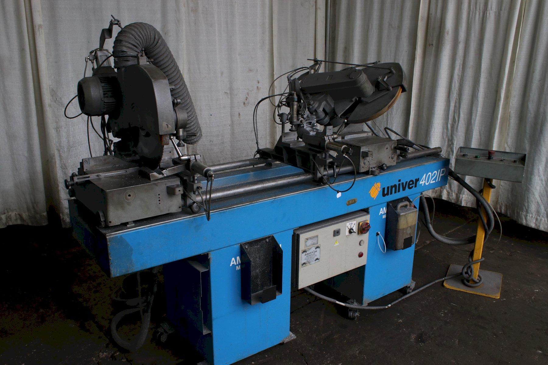 PETICI UNIVER 402IP DOUBLE HEAD TRAVELING MITER SAW: STOCK #75312