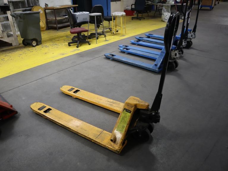 Pallet Jack Uline H-1043 5500 LB Capacity 27" Fork Width 48" Fork Length- Auction Item
