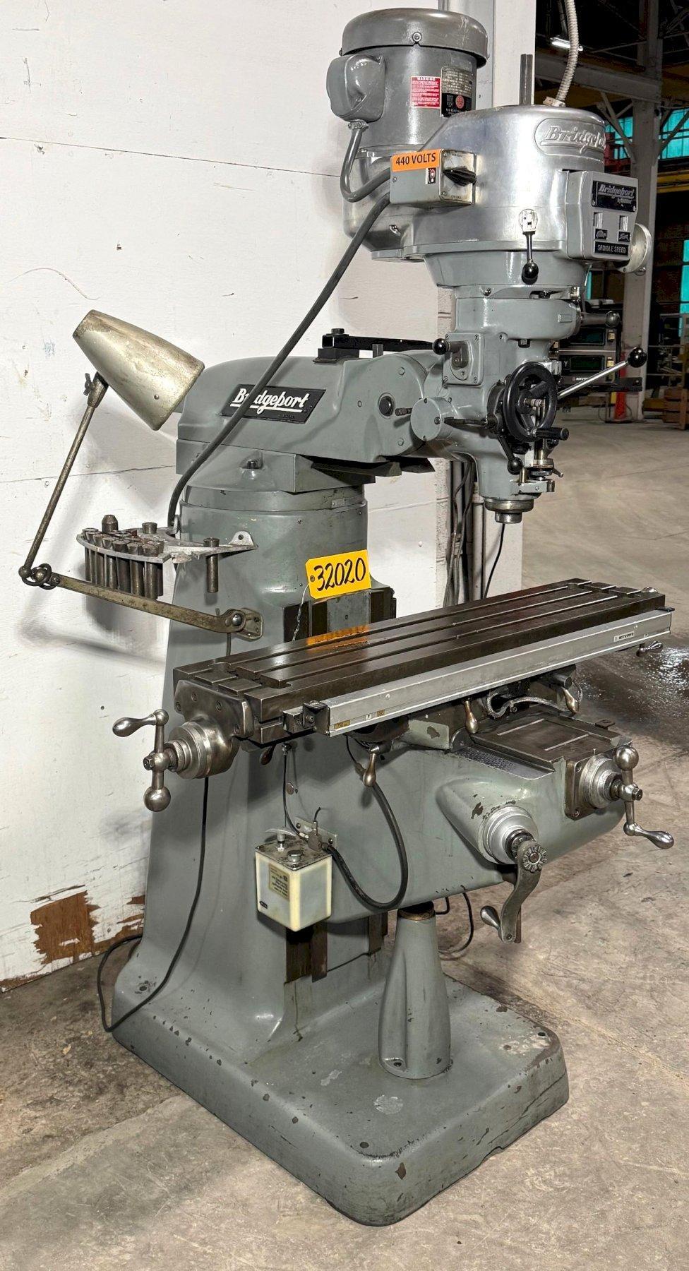 Bridgeport Vertical Mill Series I, 9" x 42" Tbl., 2 HP V-Speed, DRO, Nice