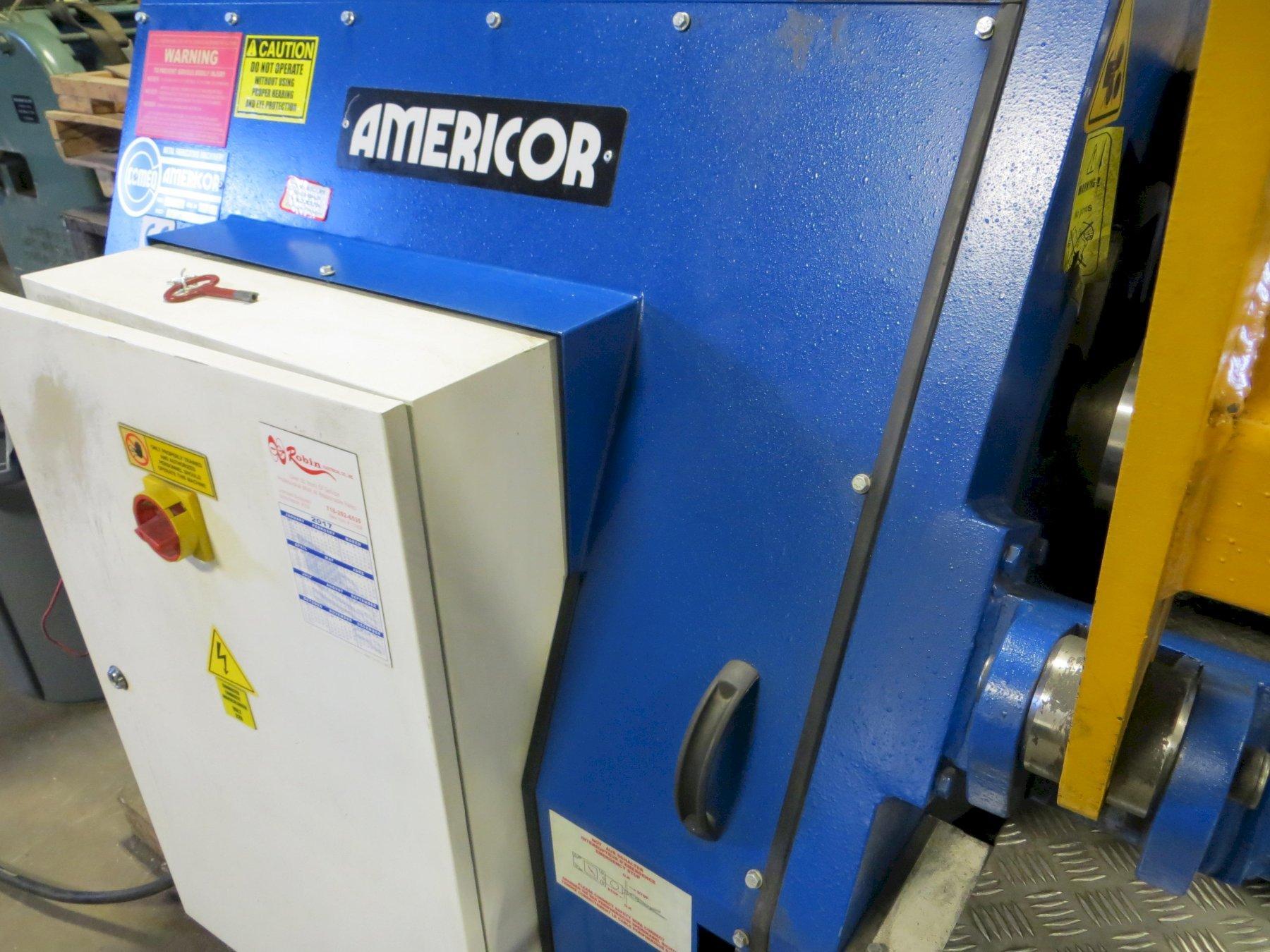 7.87" Diameter x 6 ft Americor Hydraulic 4-Roll Double Pinch Plate Bending Roll Model 4RDP 200/6 (6 ft. x 3/8")