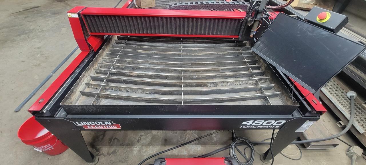4′ x 8′ Lincoln Electric Torchmate 4800 CNC Plasma, 2020 – Flexcut 80