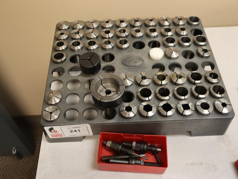 5C Collets with Collet Rack and Stops- Auction Item