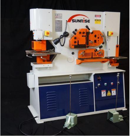 1 - NEW SUNRISE HYDRAULIC DUAL-CYLINDER IRONWORKER, MODEL #: IW-110S