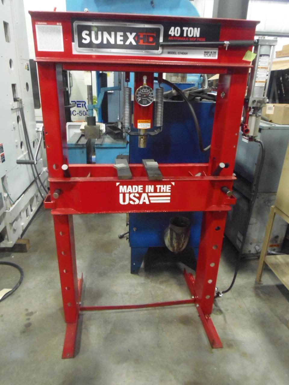 40 TON SUNEX AIR HYDRAULIC SHOP PRESS