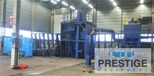 Wheelabrator Schlick RB 2600 Plate 6-Wheel Vertical Through Feed Shotblaster