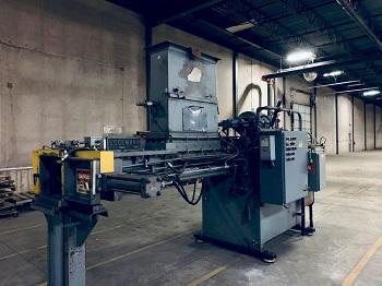 12' X 12" LOGEMAN MDL# 1212 HYDRAULIC SCRAP BALER