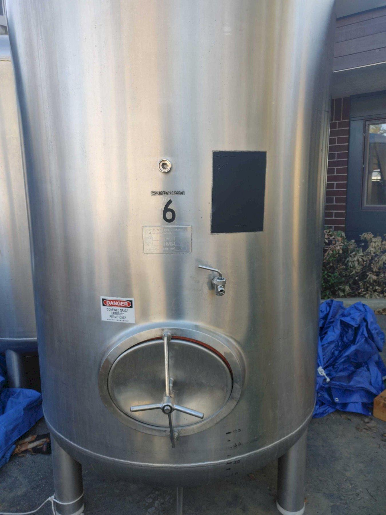 863 Gallon Kaspar- Schulz Stainless Steel Tank, 1989 – CIP