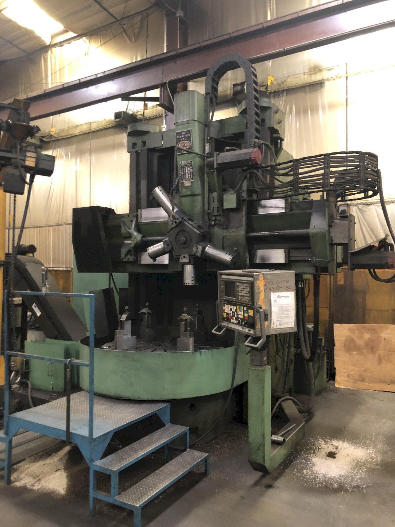 56" BULLARD 56 DYNATAPE CNC VERTICAL TURRET LATHE