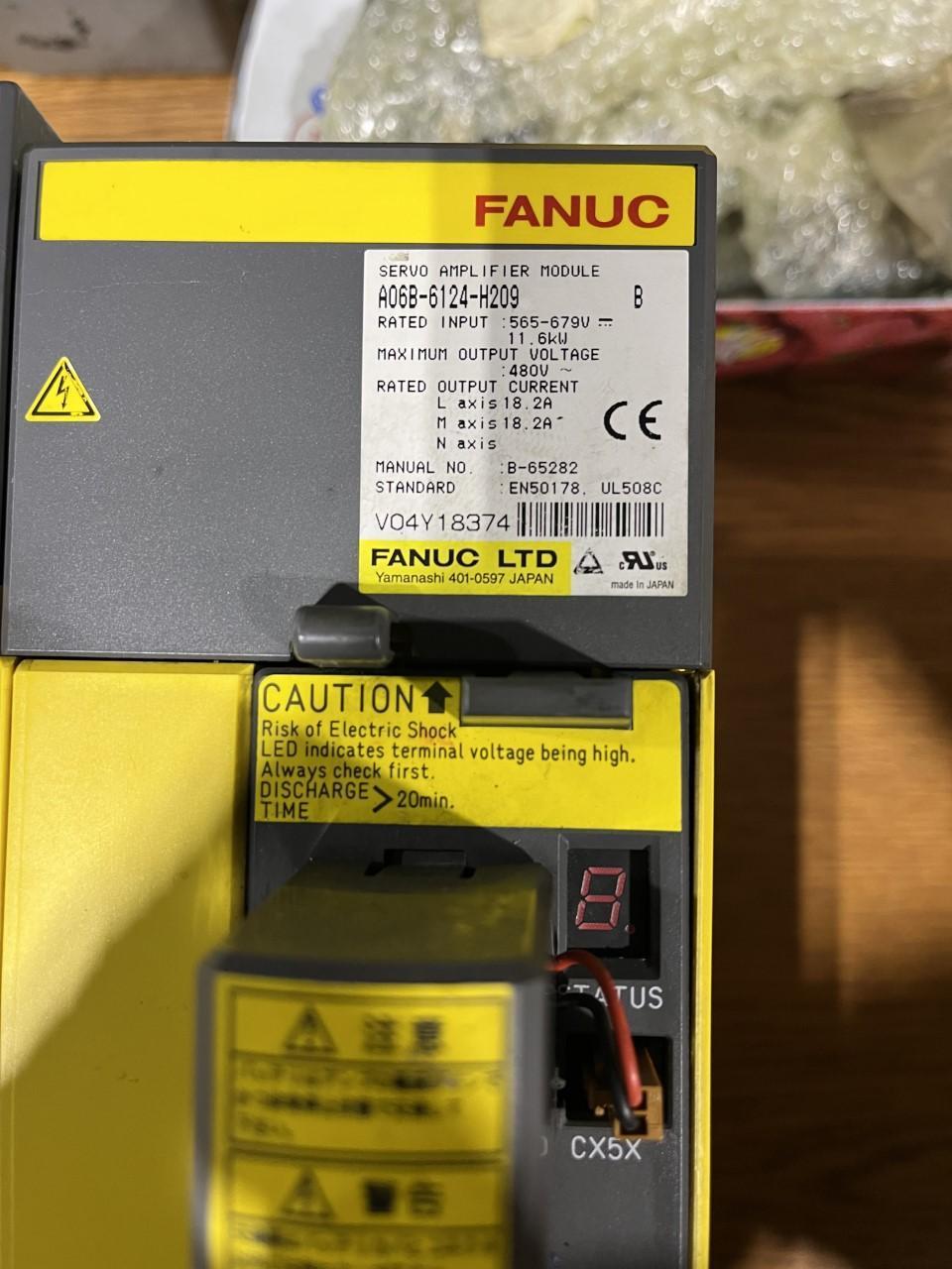 FANUC A06B-6124-H209 - 2 AXIS ALPHA i SERVO MODULE MDL SVM2-80/80HVi