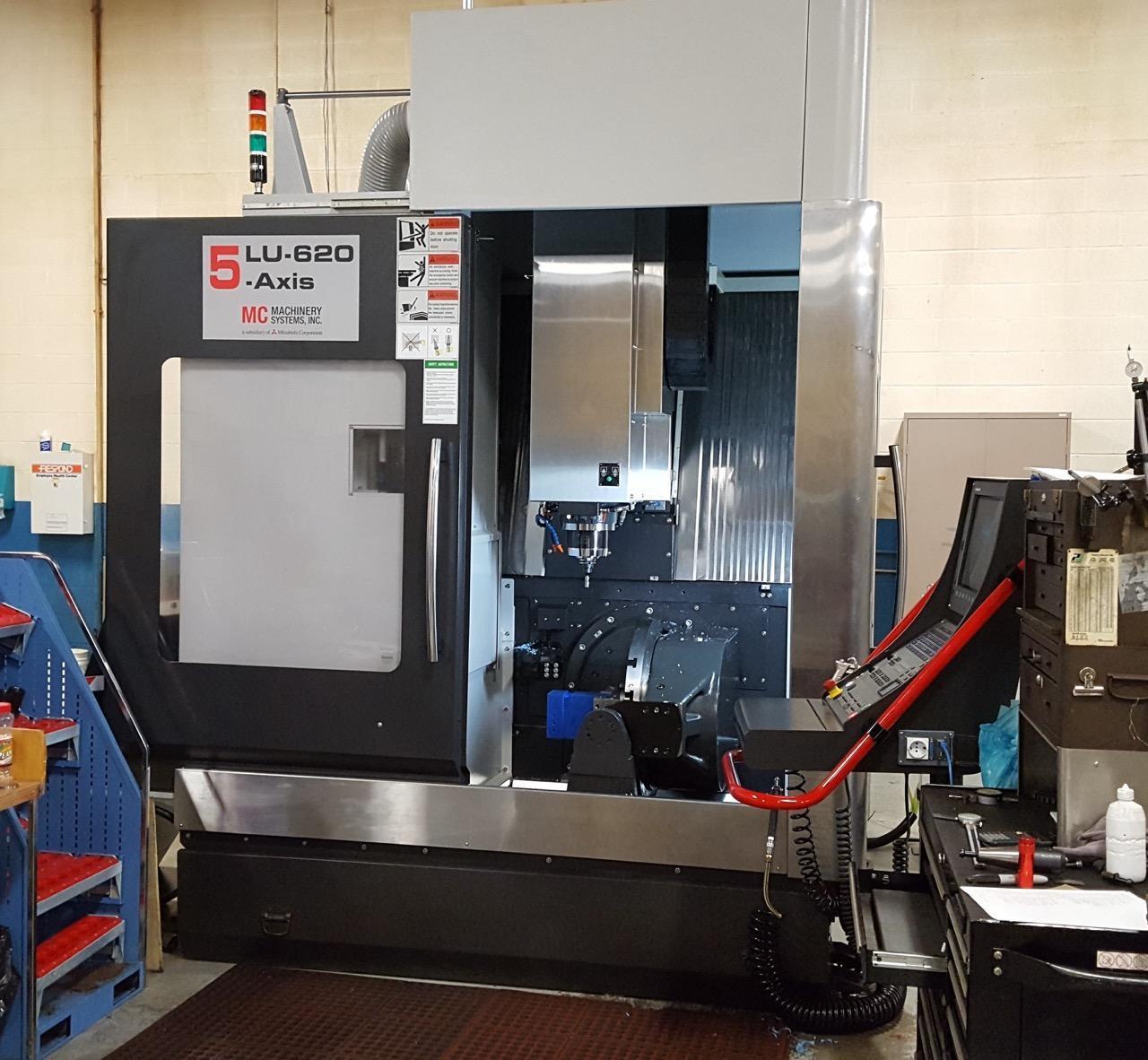 Litz Hitech LU-620 5 Axis VMC, 2017 – TSC, 12K RPM Spindle, Probe