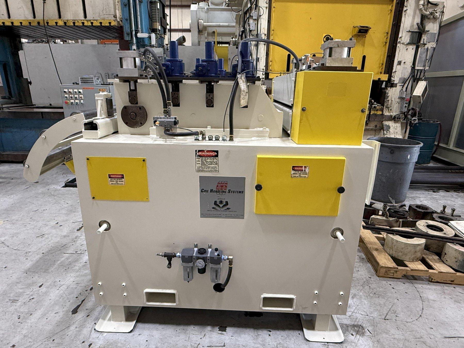 20,000 lbs. x 36" CHS Automation Metal Stamping Servo Coil Feed Line, Year 2005