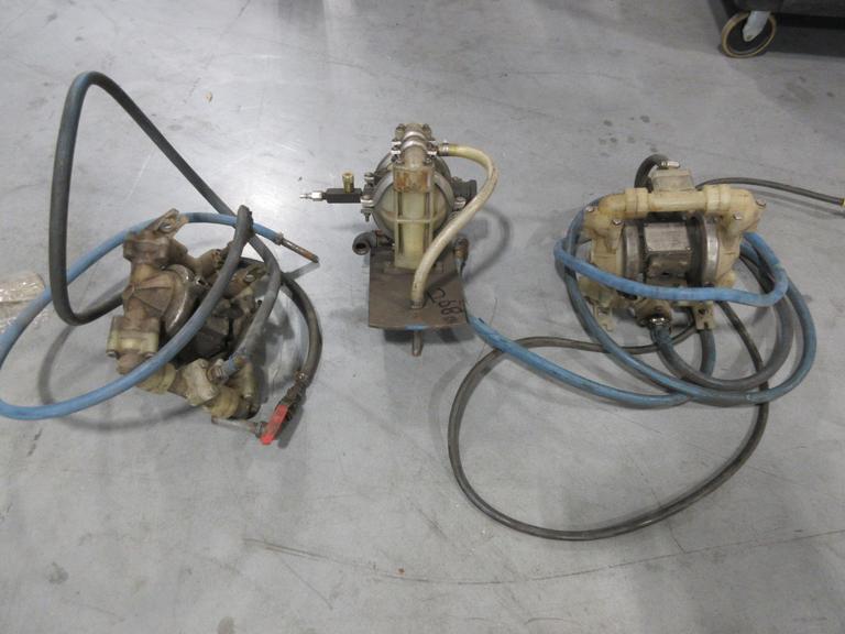 Air Driven Fluid Transfer Pumps (3 Pcs), Sandpiper and Other Brands- Auction Item