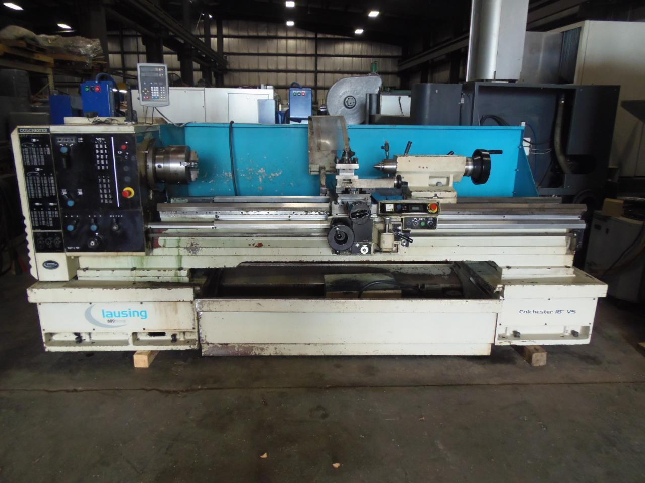 18" x 80" CLAUSING 600 ENGINE LATHE, 10" 3-JAW CHUCK, 3.0" THRU HOLE, NEWALL DRO, 2005