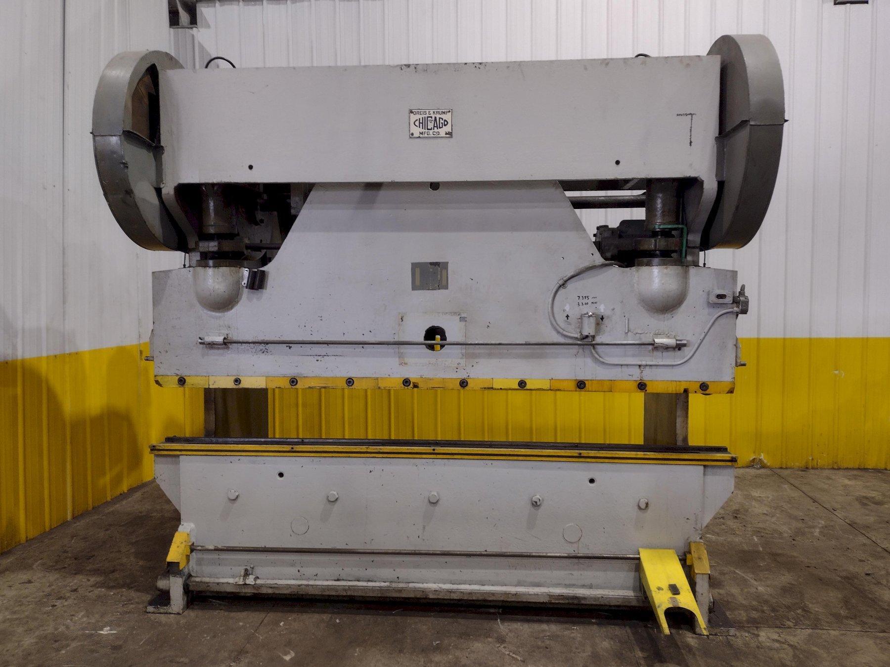 150 TON X 10' DRIES AND KRUMP CHICAGO MODEL #410-D MECHANICAL PRESS BRAKE: YOBRO #24980