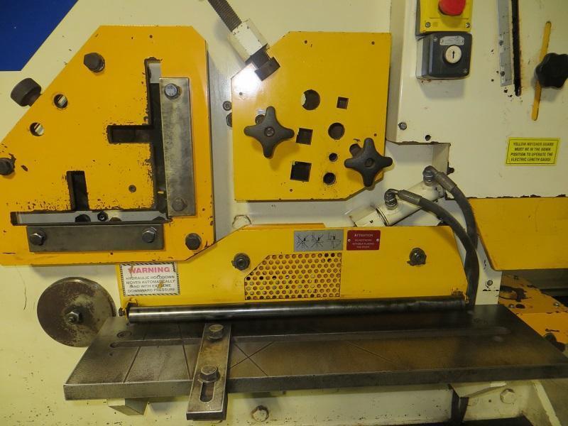 120 Ton Geka Hydraulic Ironworker Model Hydracrop 110SD with Semi PAXY (CNC Punching)