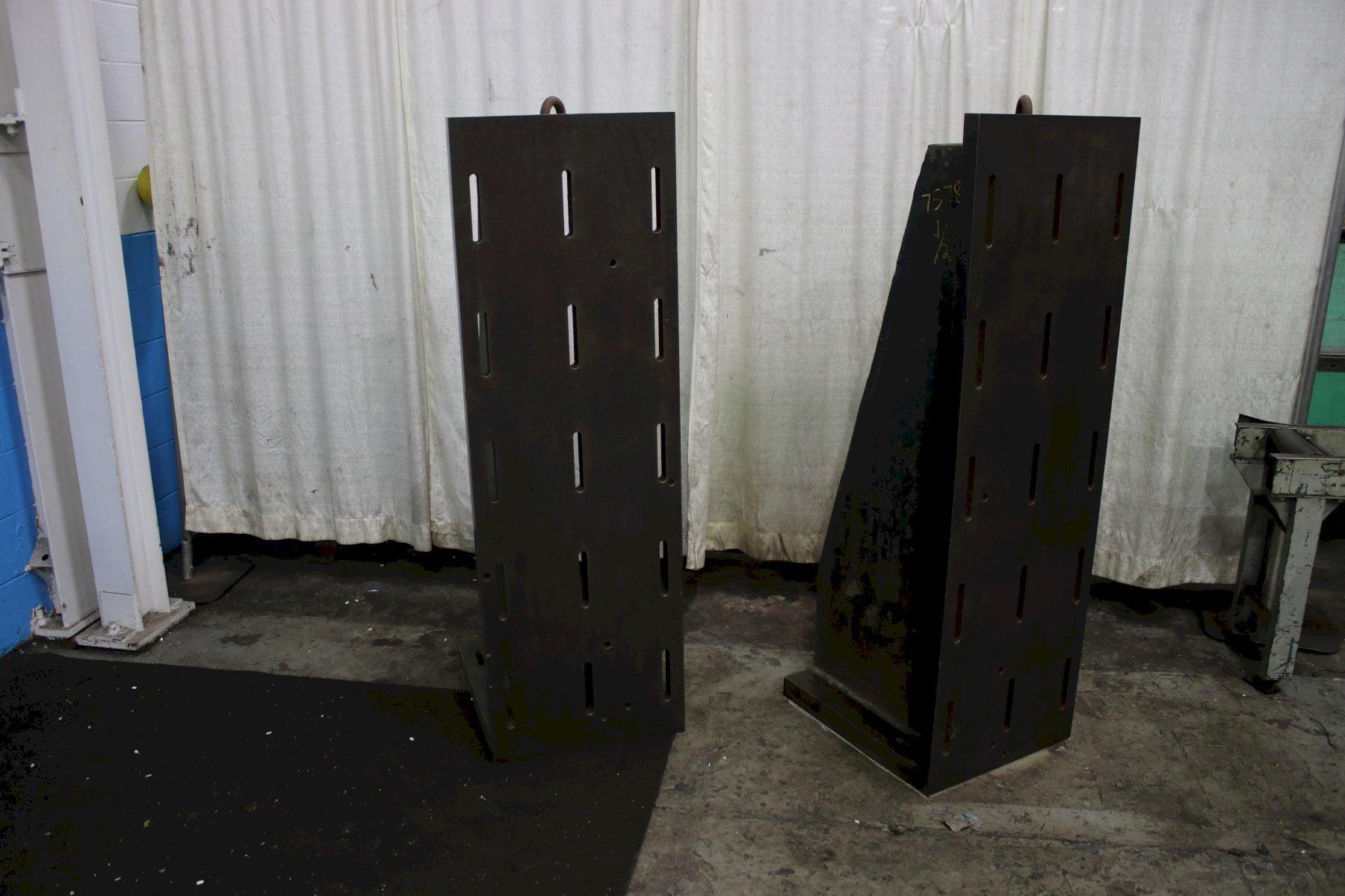 1 SET OF 20" X 63" SLOTTED ANGLE PLATES: STOCK #75783