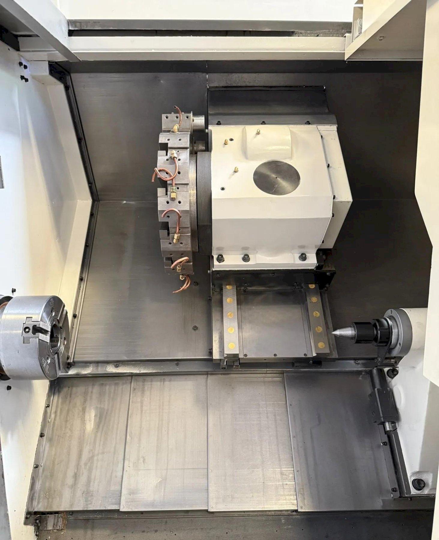 HWACHEON CNC TURNING CENTER CUTEX 240 Year 2005 Fanuc Oi-TB 8” Chuck, Tail Stock