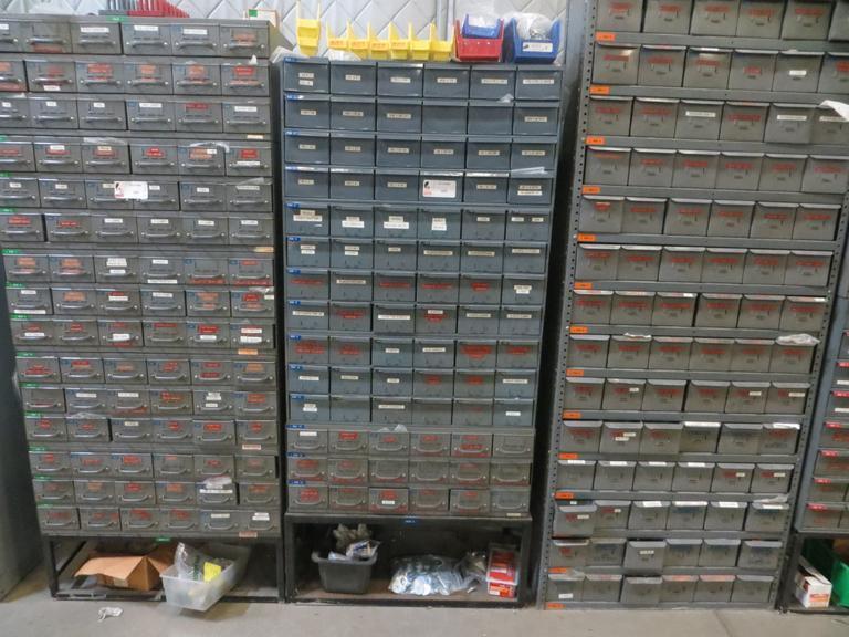 Durham 84 Drawer Index w Contents of Hardware- Auction Item