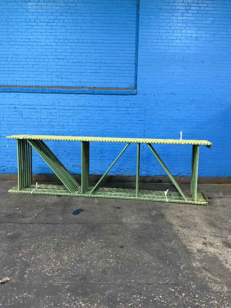 42" x 144" PALLET RACKING UPRIGHTS   -  TEAR DROP
