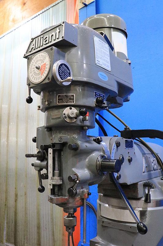 ALLIANT Vertical Milling Machine, Model 42VC