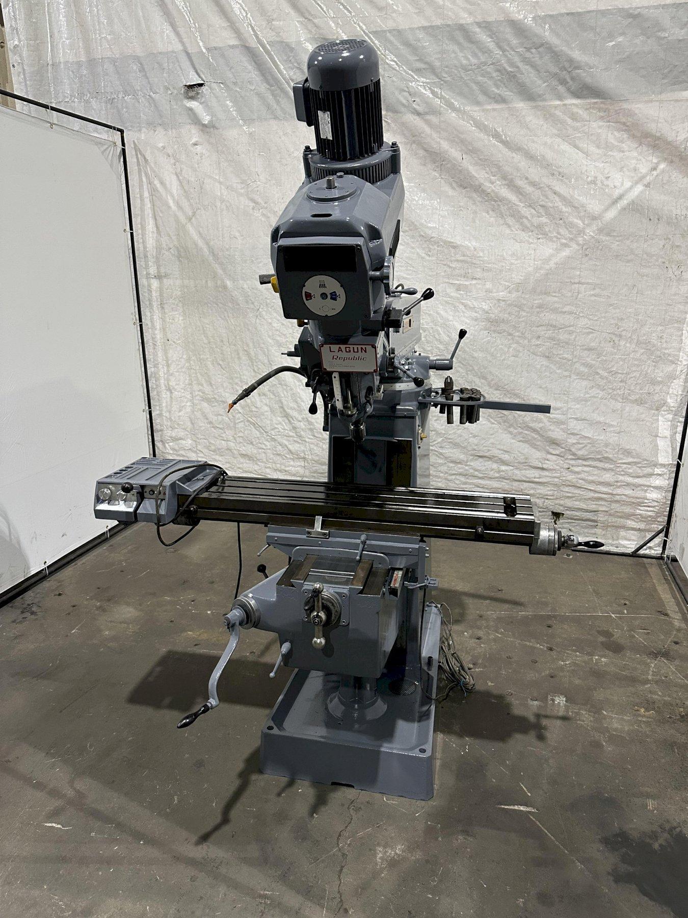 3 HP LAGUN REPUBLIC FTV-1 VERTICAL MILL. STOCK #0743022