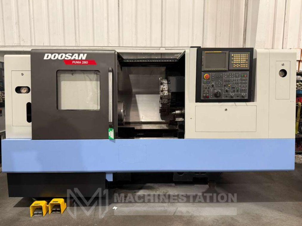 Doosan Puma 280 CNC Turning Center – 12″ Chuck Lathe