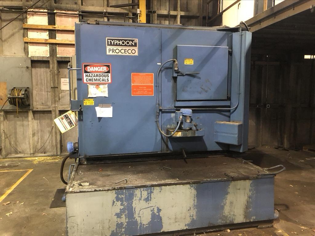 60" PROCECO WASHER MODEL TYPHOON 60-48-2000, 60" TABLE, 48" HEIGHT, 2000 LB TABLE, GAS