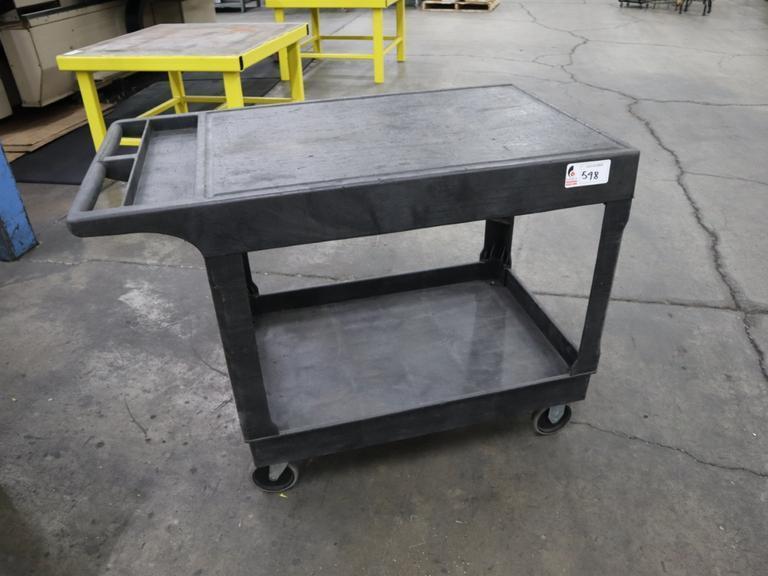 Uline Plastic Shop Cart- Auction Item
