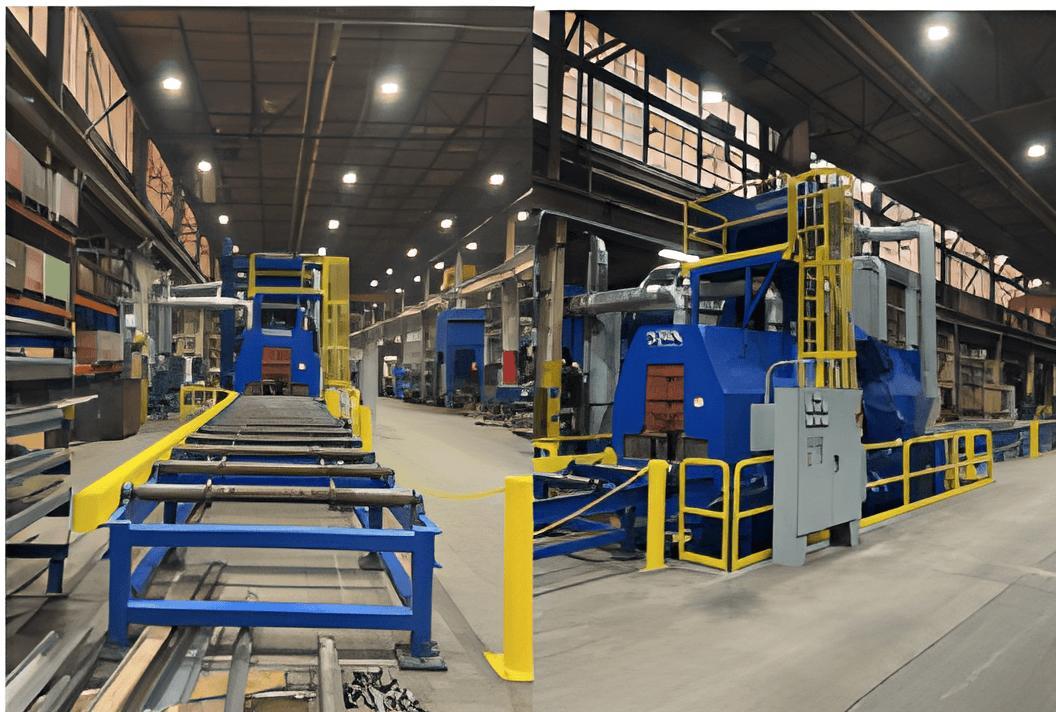 Doral 6048 Structural Plate Shot Blast, 2016- 62″ wide plate, 30″ x 48″ I-Beam