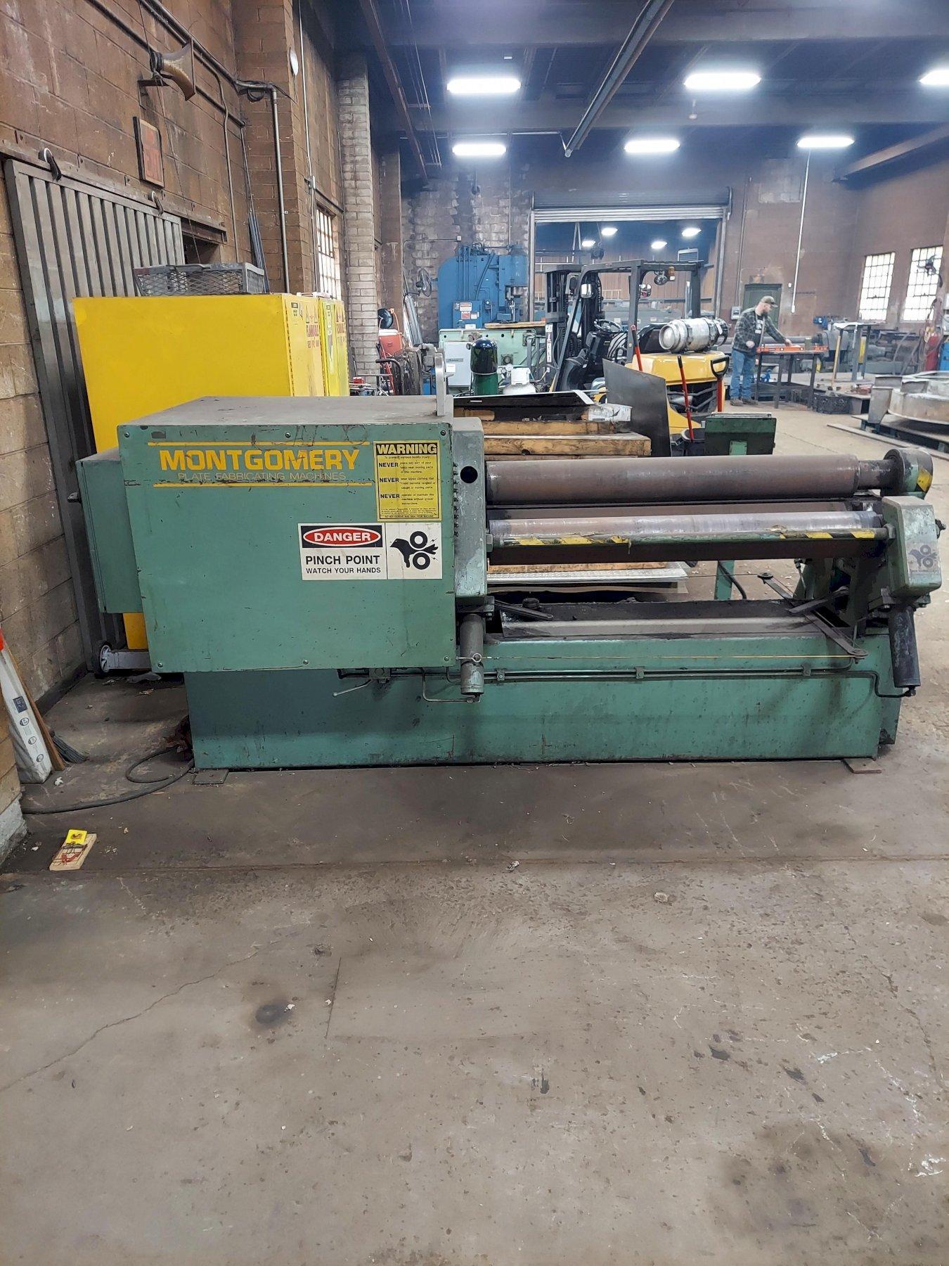 JM Montgomery 4R-4825 4-Roll Hydraulic Plate Roll, 1980