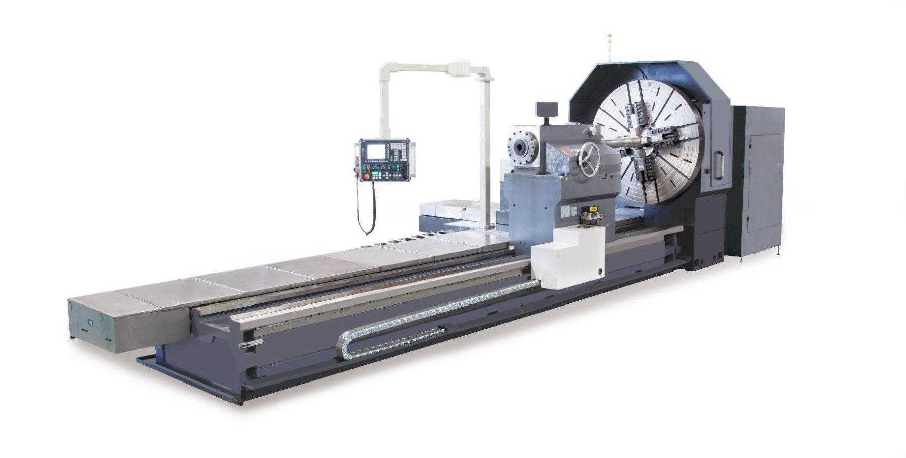 1 - NEW NEWAY HEAVY-DUTY 5 METER FLATBED CNC LATHE, MODEL #: NL-20050S