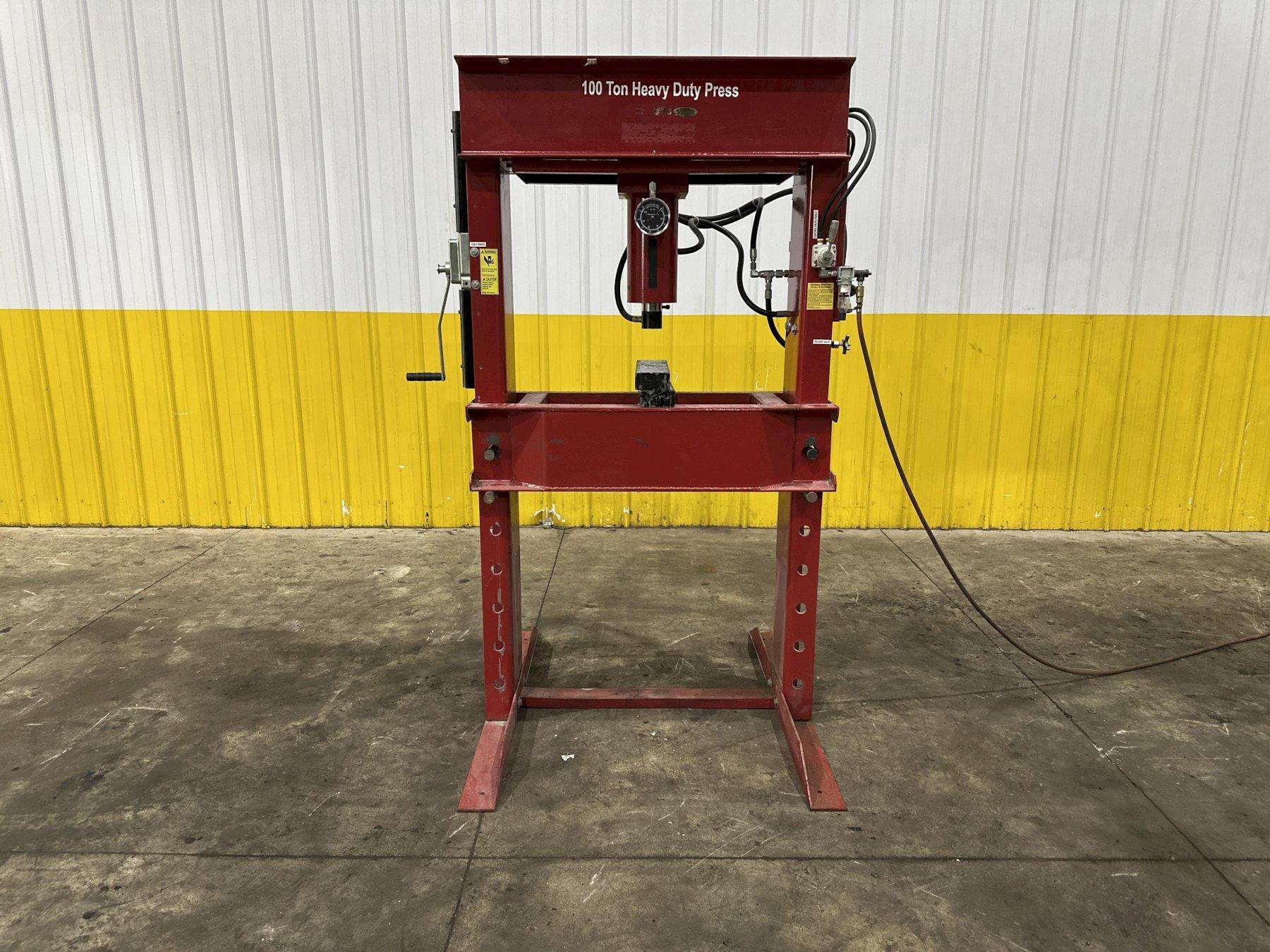 100 TON HYDRAULIC H-FRAME PRESS: YOBRO #25948