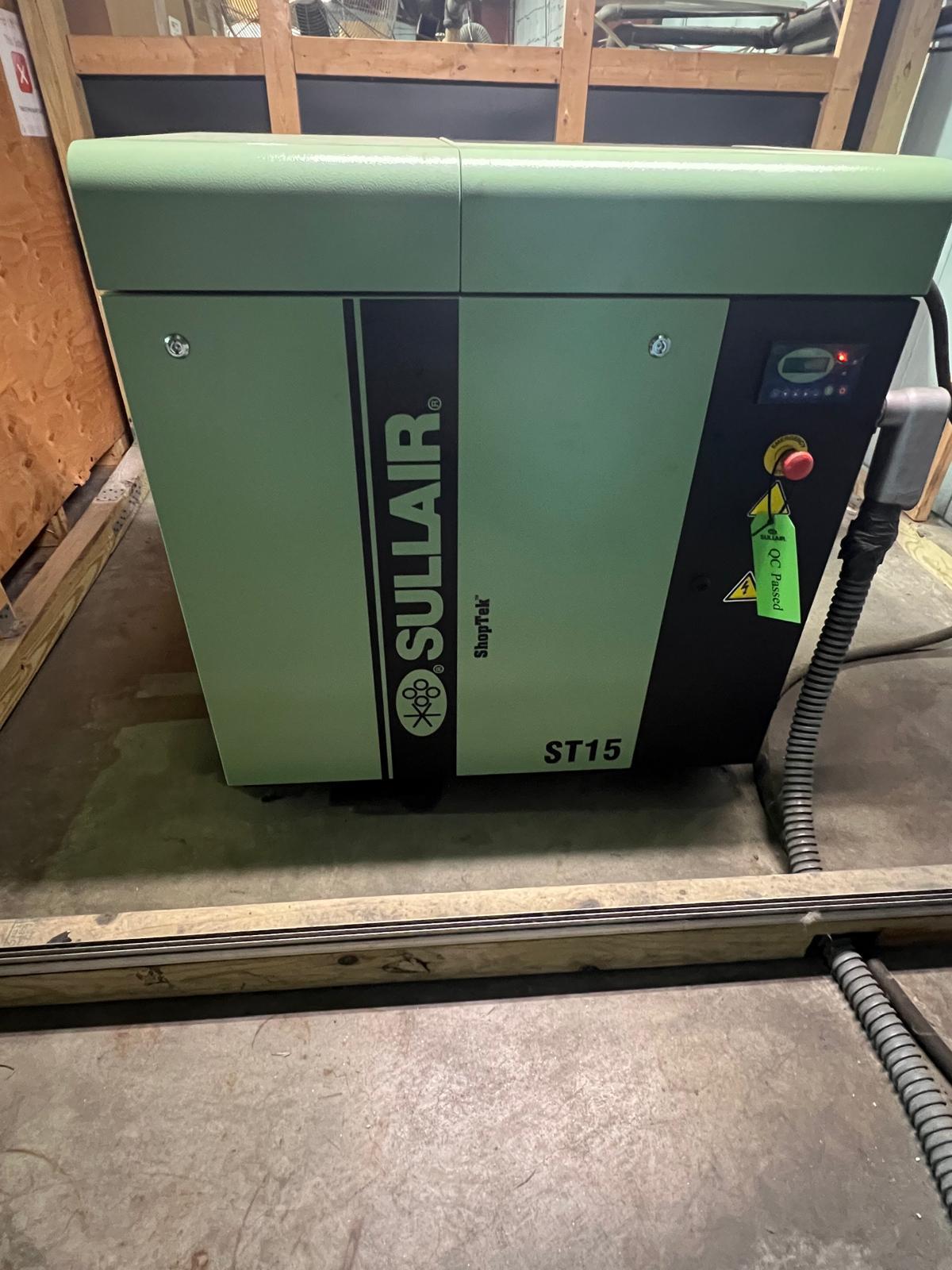 Sullair ST1509AC Rotary Screw Air Compressor 15HP 460V 3PH 78 CFM 125 PSI