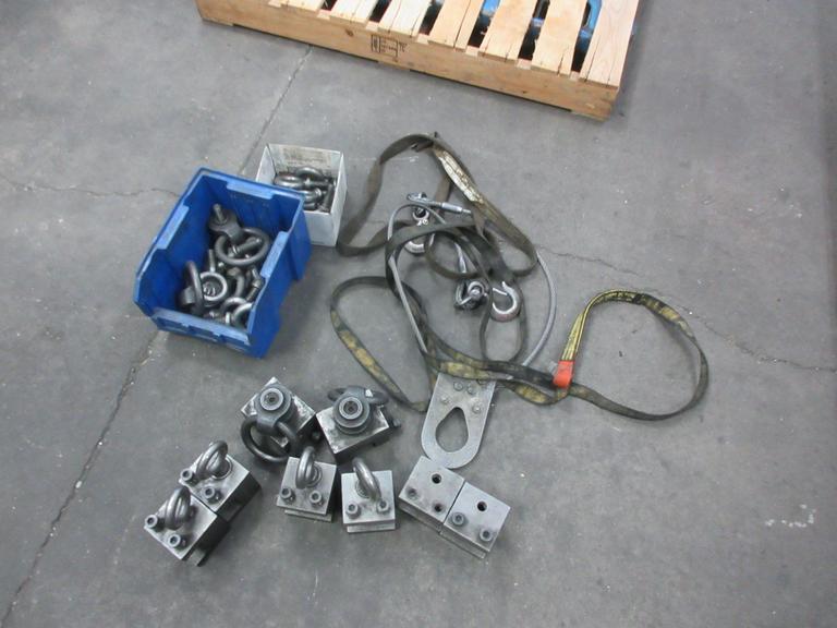 Lifting Equipment: Eyes, Clamps, Cables- Auction Item