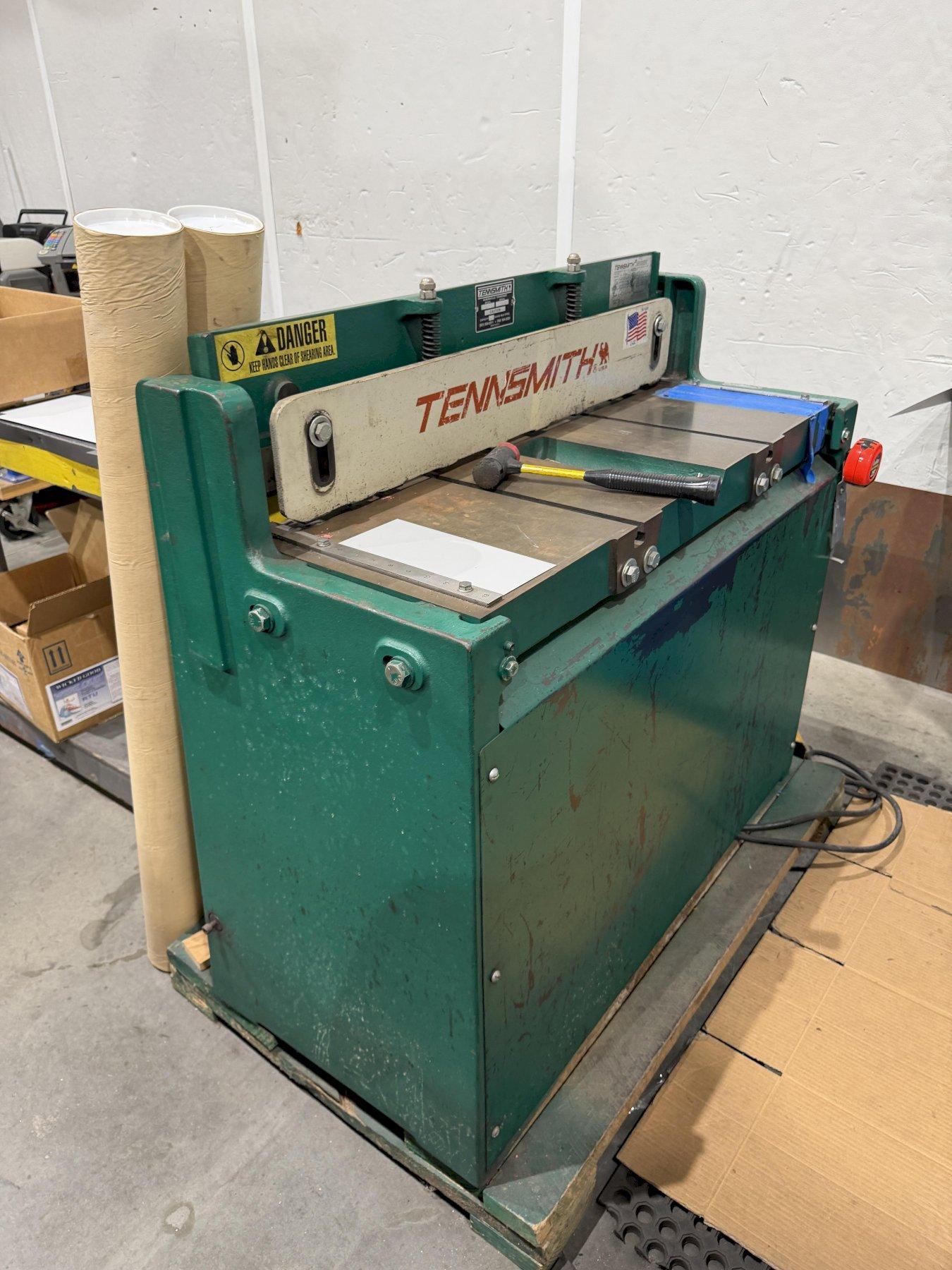 36" X 16 GAUGE TENNSMITH MODEL #A36 PNEUMETIC MECHANICAL AIR POWER SHEAR : YOBRO 26310