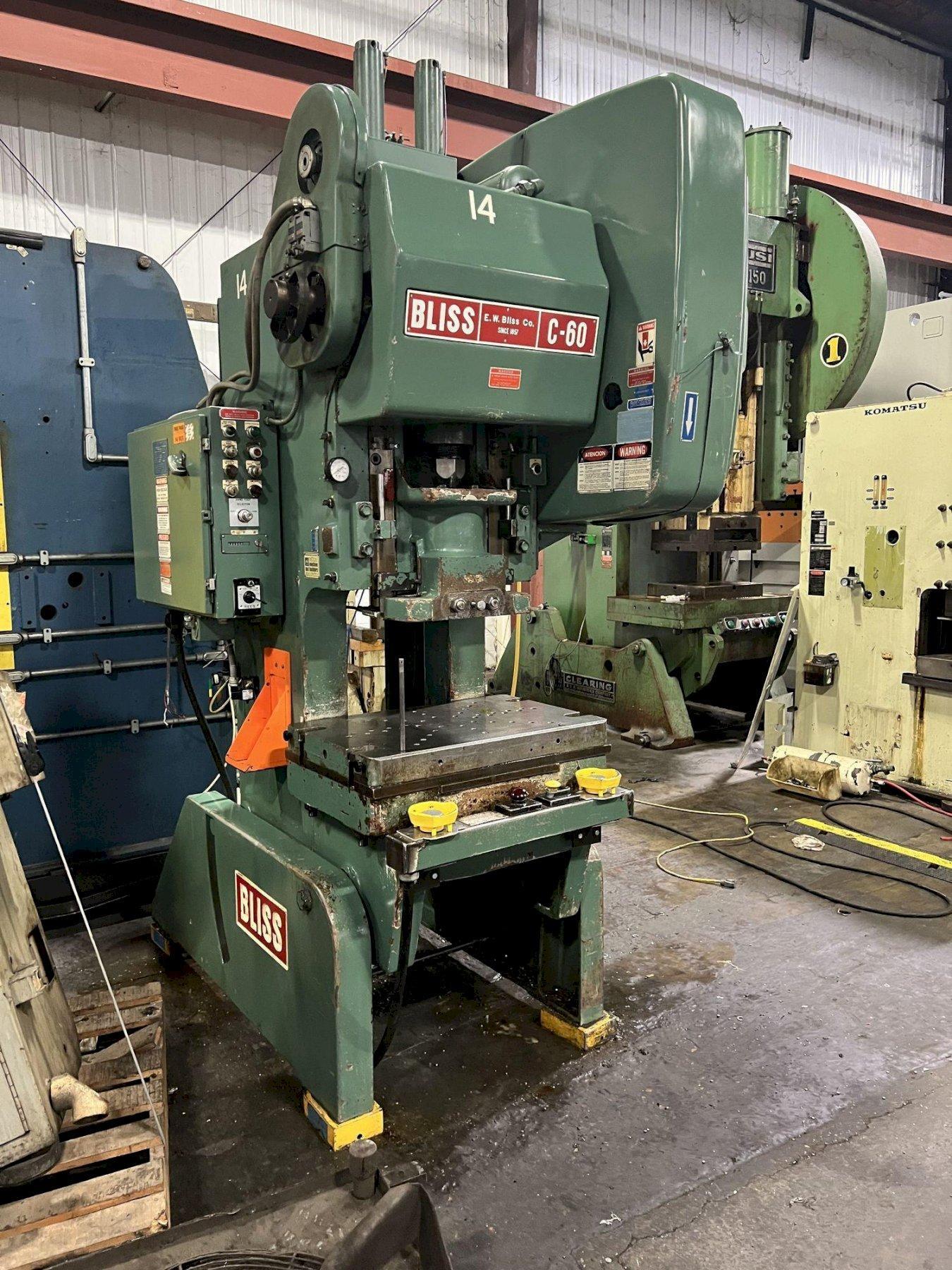 BLISS 60 TON OBI PRESS