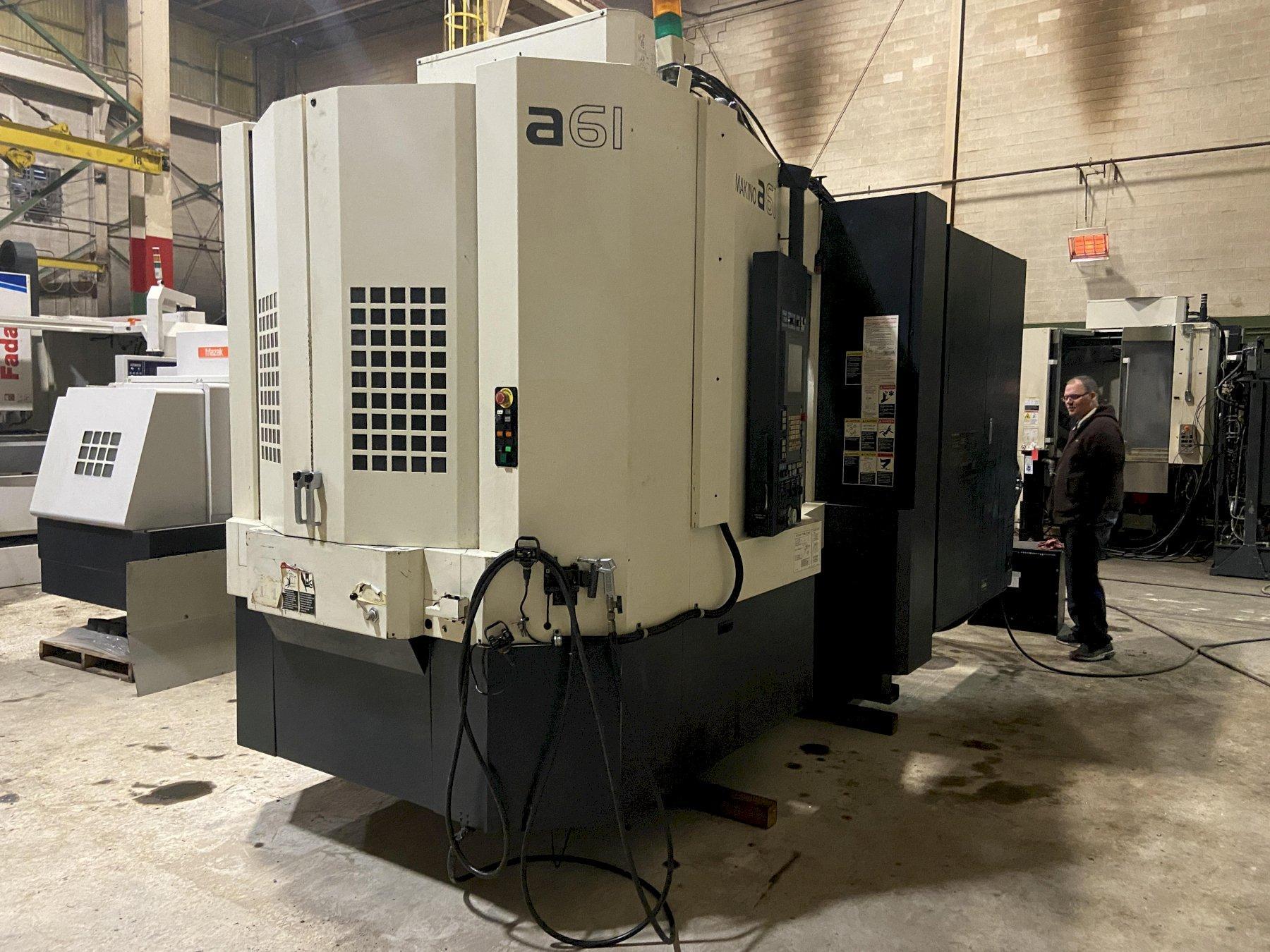 Makino A61 CNC Horizontal Machining Center, Fanuc Pro 5, 12K Spindle, 19.7