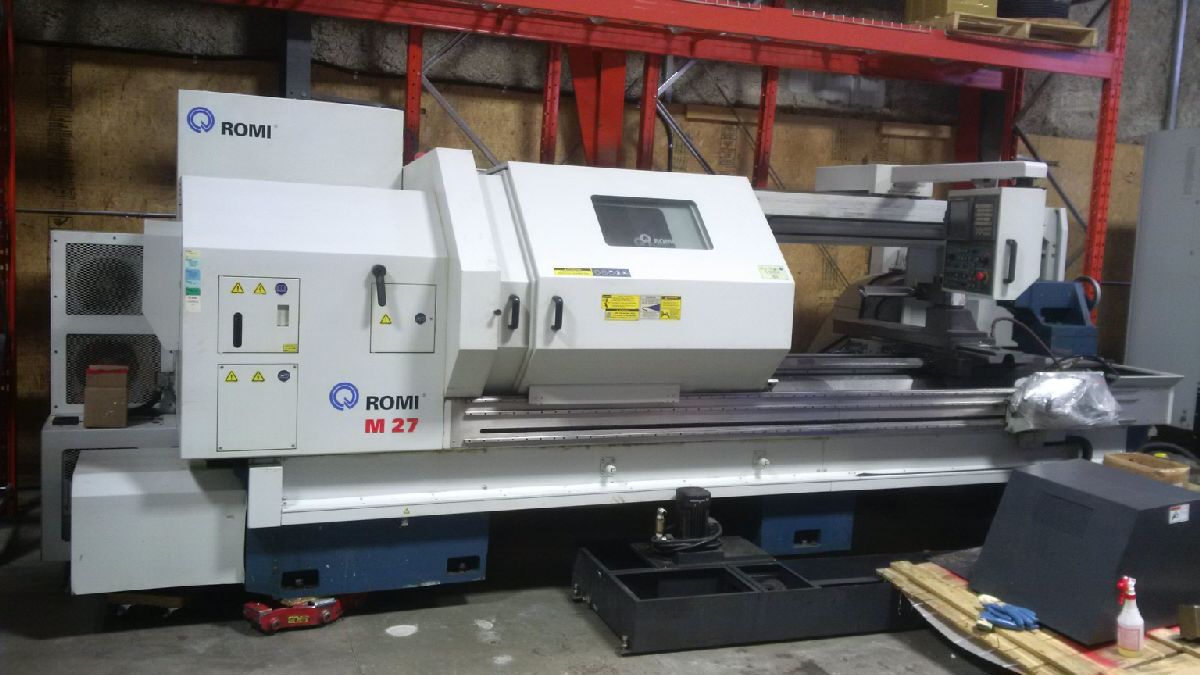 Romi M27 CNC Flatbed Lathe
