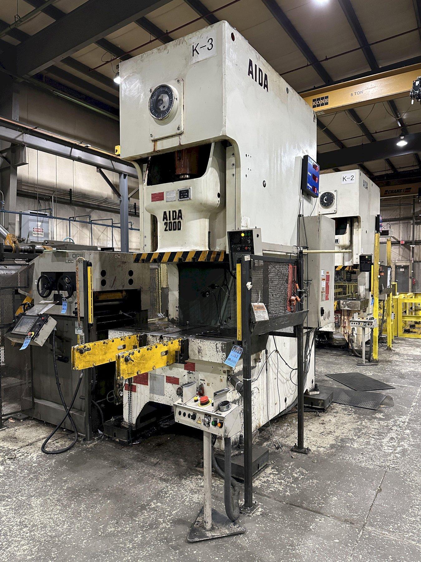 220 AIDA GAP FRAME STAMPING PRESS