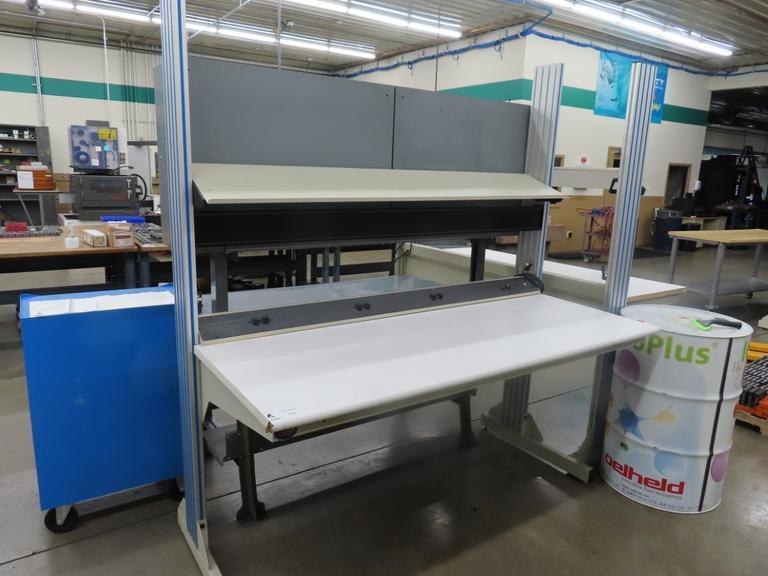 Adjustable Work Bench w Power Strip- Auction Item