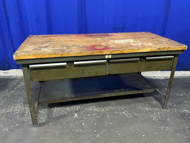 STRONG HOLD 36” X 72” / 2 DRAWERS WORKBENCH