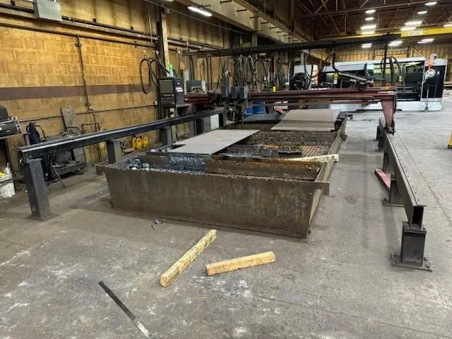 USED MG MESSER 10' X 20' CNC OXY FUEL CUTTING SYSTEM, Year: 1992