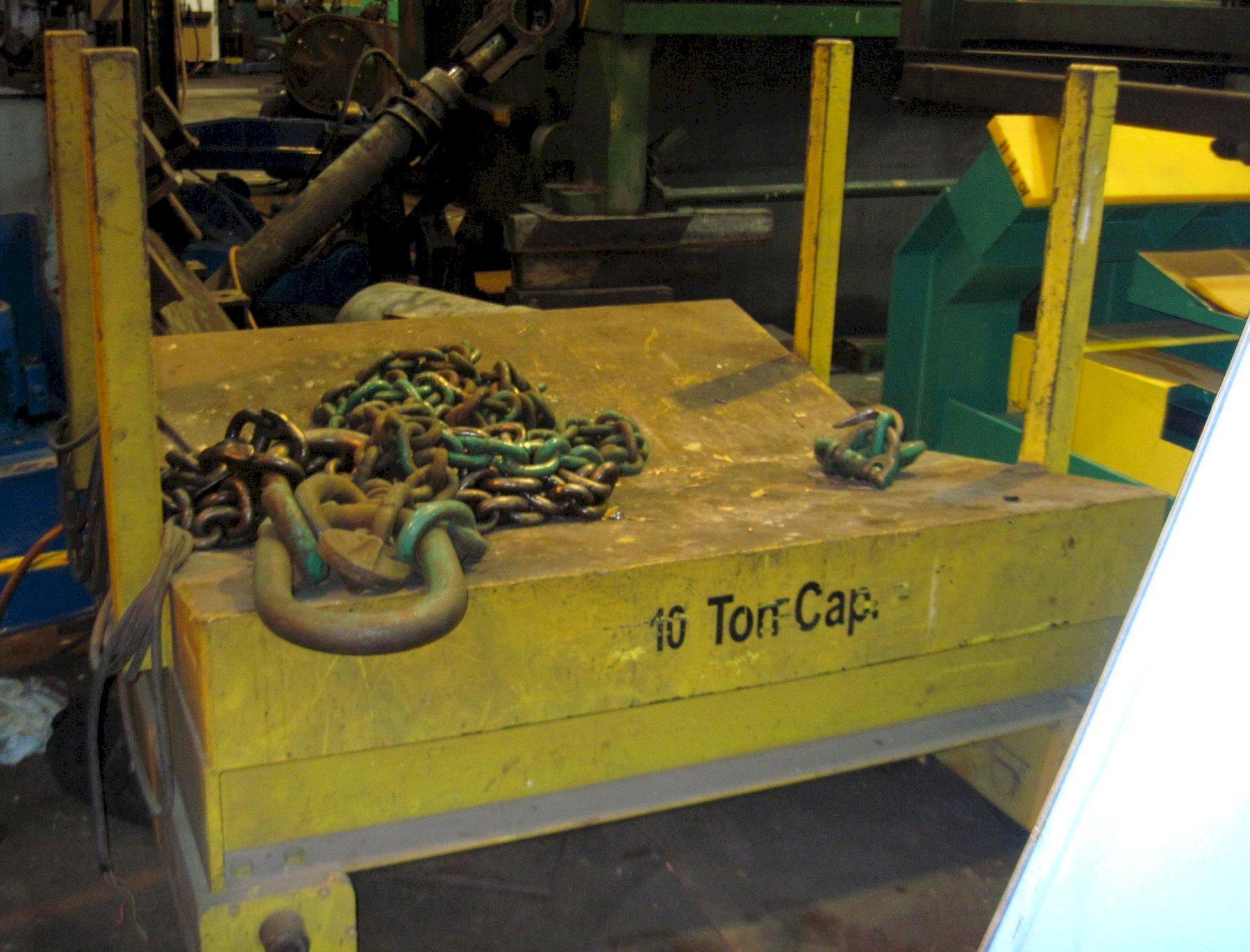 10 TON COIL TRANSFER CAR WITH RAILS: STOCK #61551